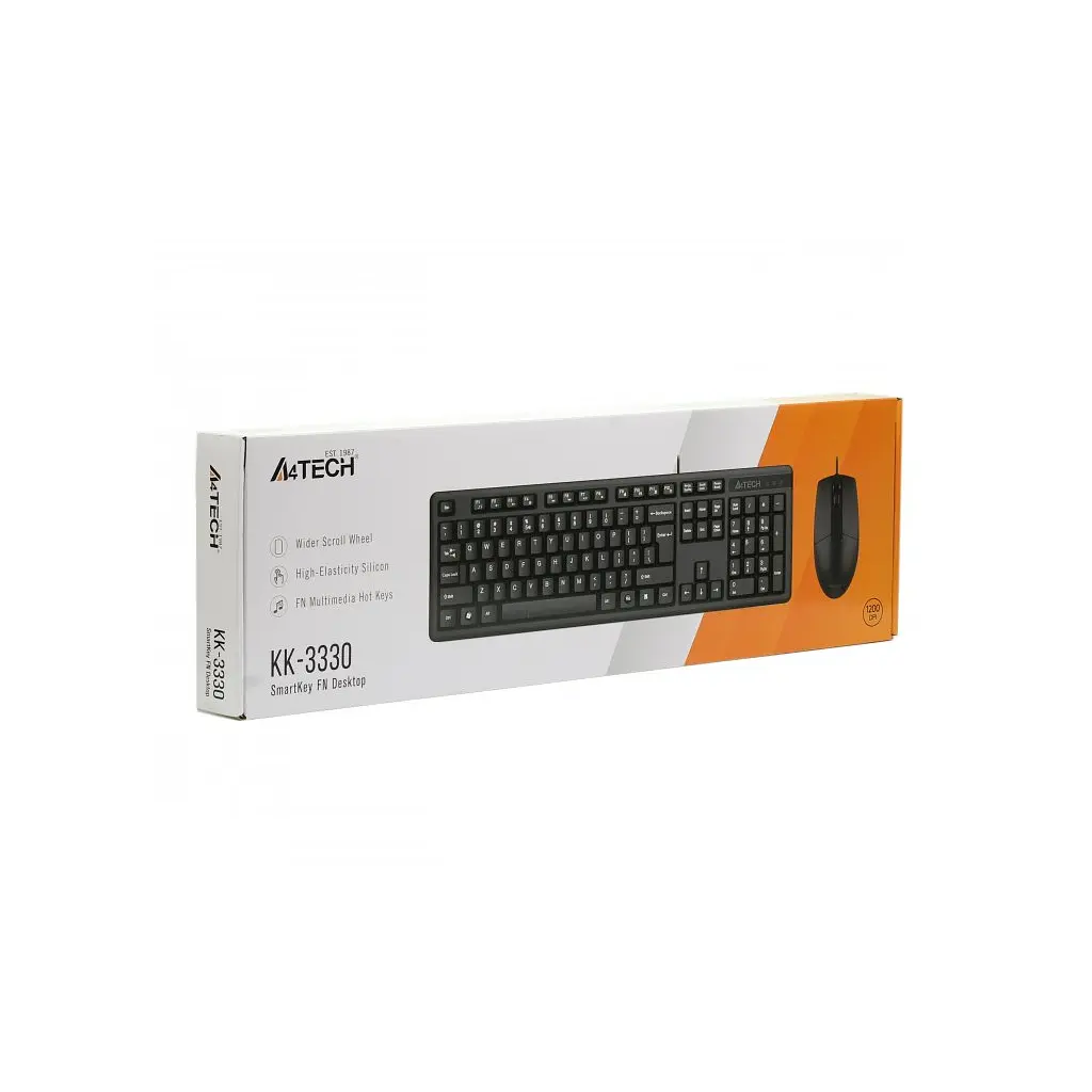 Комплект A4Tech KK-3330 USB Black (KK-3330 Black) - фото 9