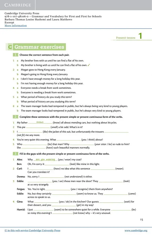 Cambridge Grammar and Vocabulary for First and First for Schools with Answers and Downloadable Audio - фото 5