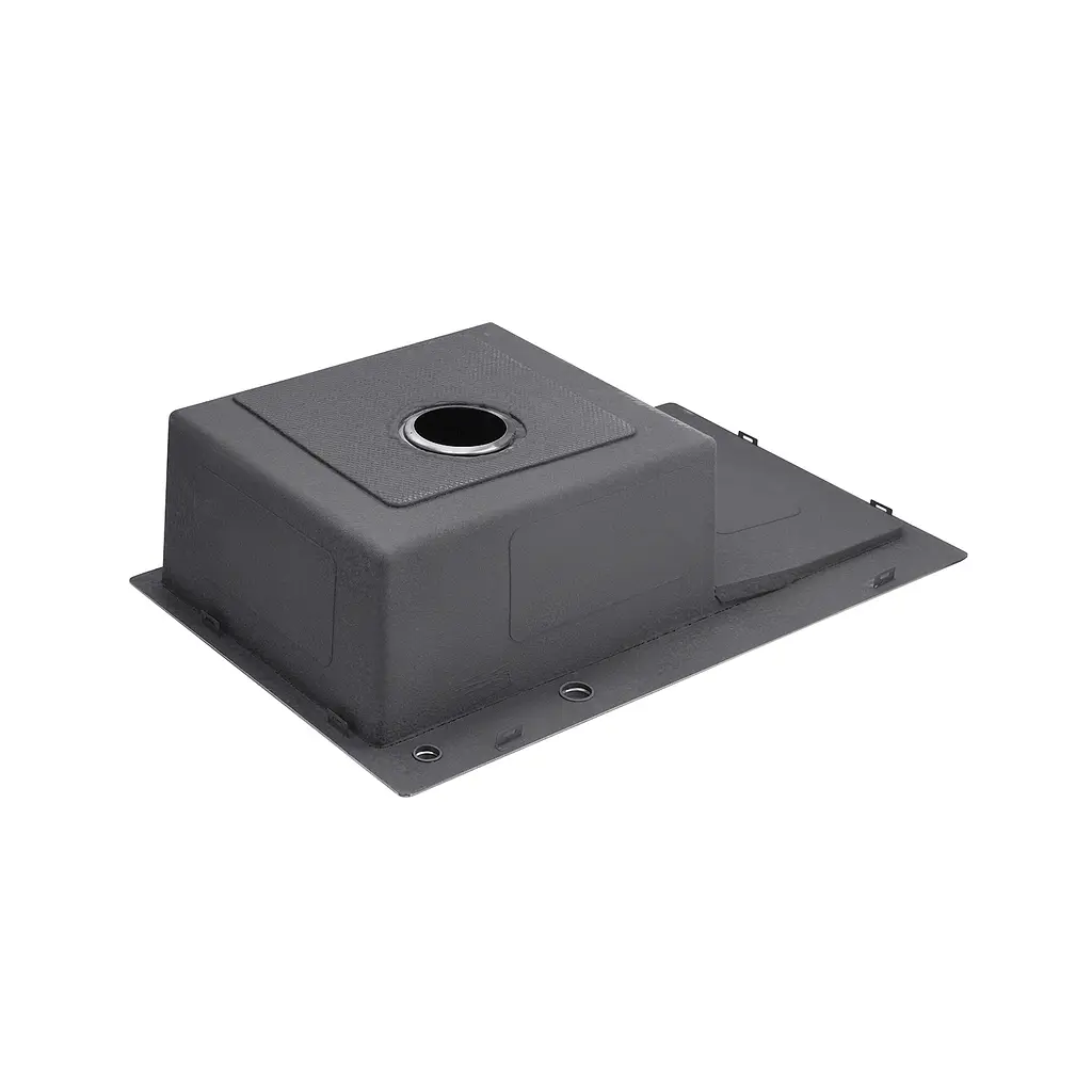 Кухонна мийка Kroner KRP Schwarze - 7849LHM PVD (3,0/1,0 мм) (CV025278) - фото 4