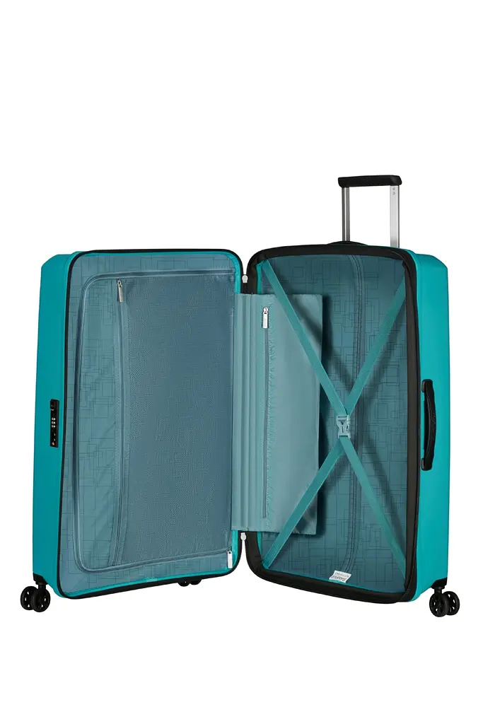 Валіза American Tourister AEROSTEP 77 см TURQUOISE 77x50x29(32) MD8*21003 - фото 9