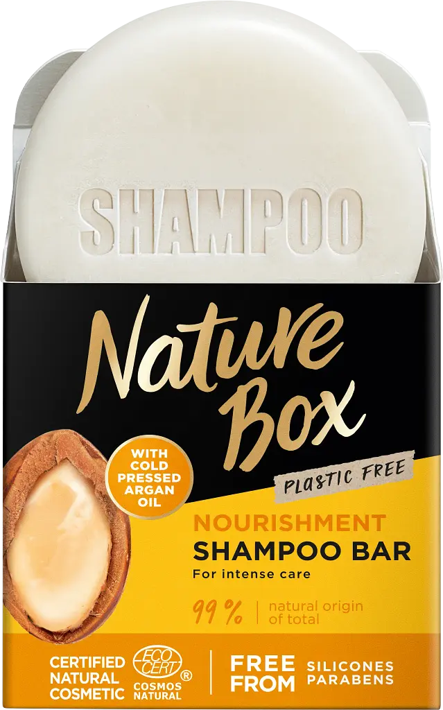 Твердый шампунь Nature Box для питания волос с аргановым маслом холодного отжима 85 г - фото 2