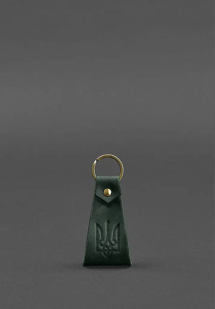 Кожаный брелок с гербом Украины - фото 4