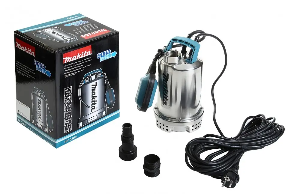 Насос занурювальний для чистої води Makita PF0403 - фото 3