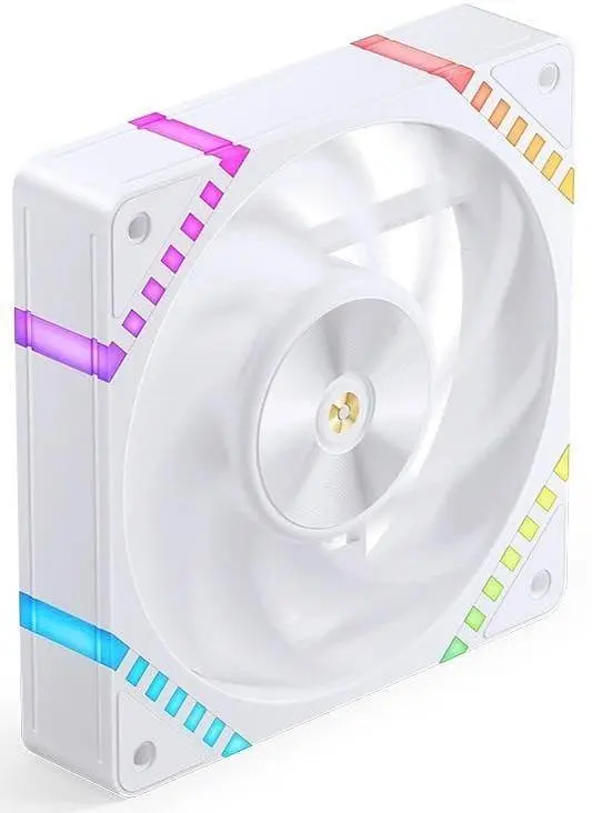Вентиялтор JONSBO HF2-120W ARGB White (HF2-120W ARGB White) - фото 6