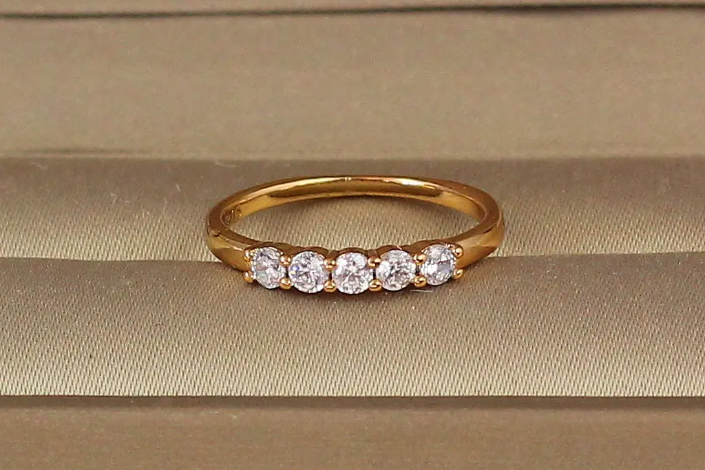 Кільце Xuping Jewelry доріжка р 15 золотисте
