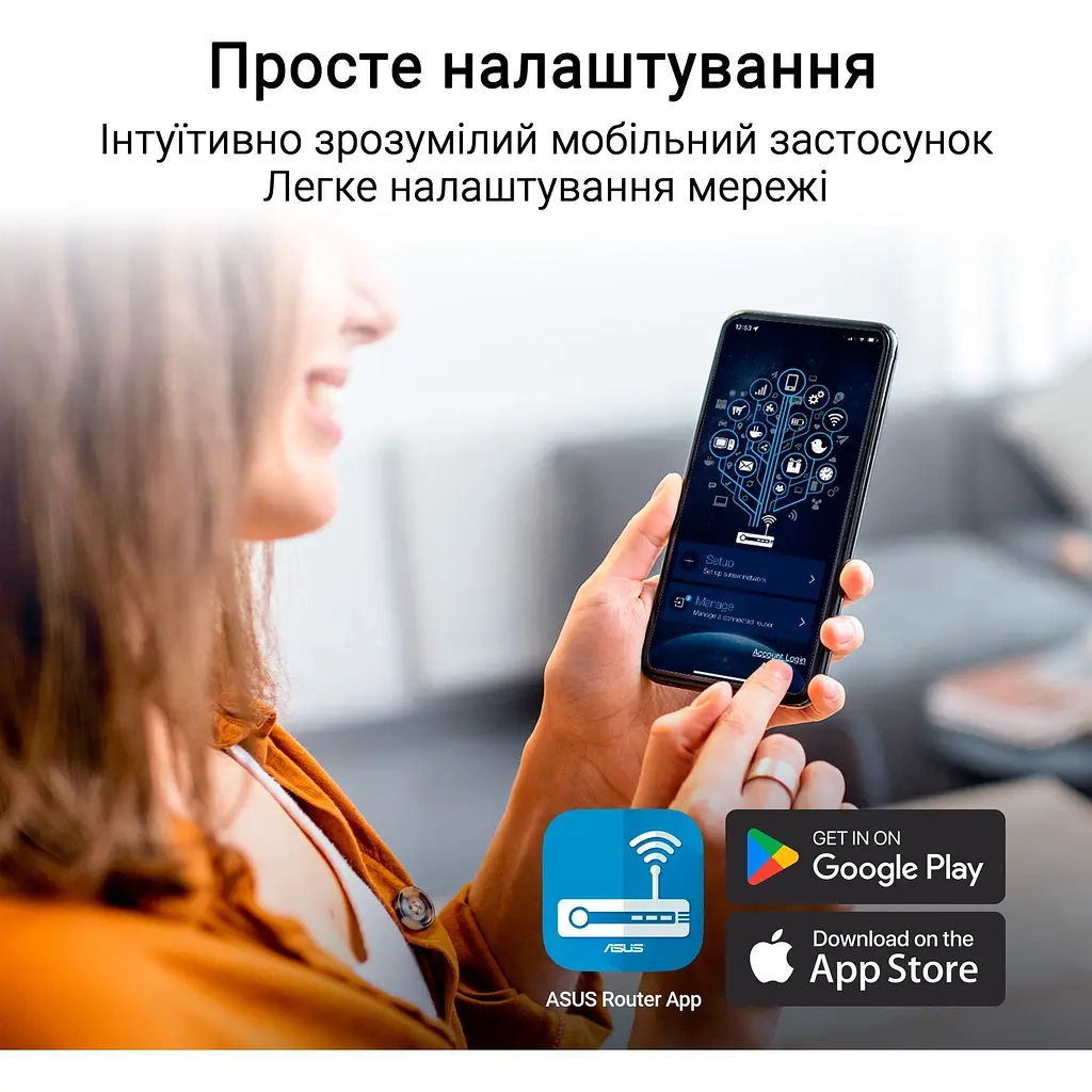 Беспроводной маршрутизатор (роутер) Asus RT-BE50 [143041] - фото 9