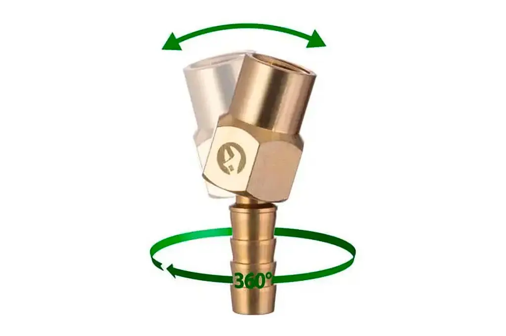Соединение пневматическое шарнирное Intertool Storm внутренняя резьба 1/4" на шланг 10 мм - фото 3