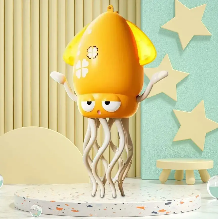 Танцюючий восьминіг Squid Electric Dance музична іграшка для дітей Жовтий - фото 2