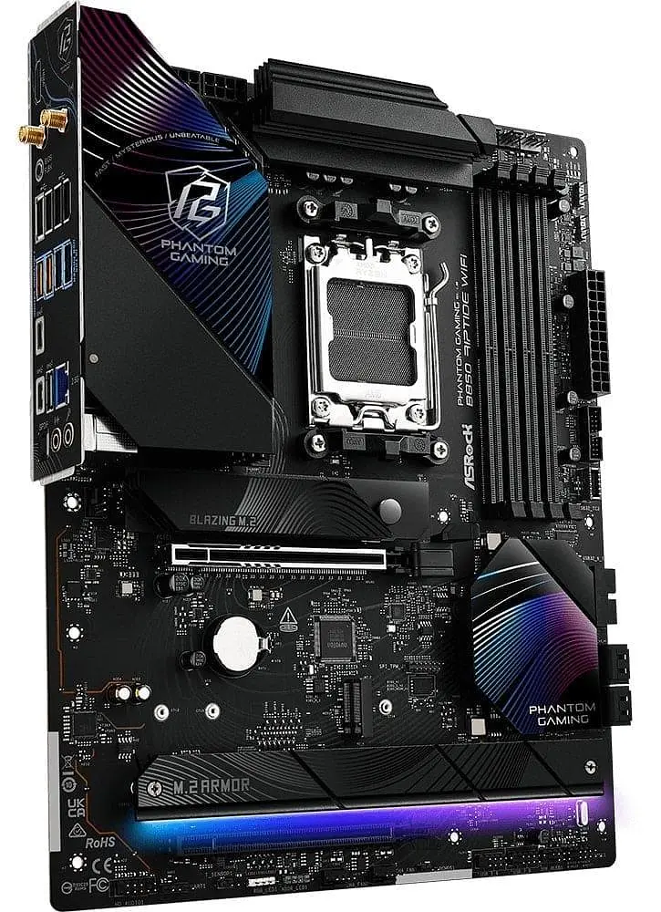 Материнська плата AsRock B850 RIPTIDE WIFI (B850 RIPTIDE WIFI) (Socket AM5, AMD B850, ATX) - фото 3