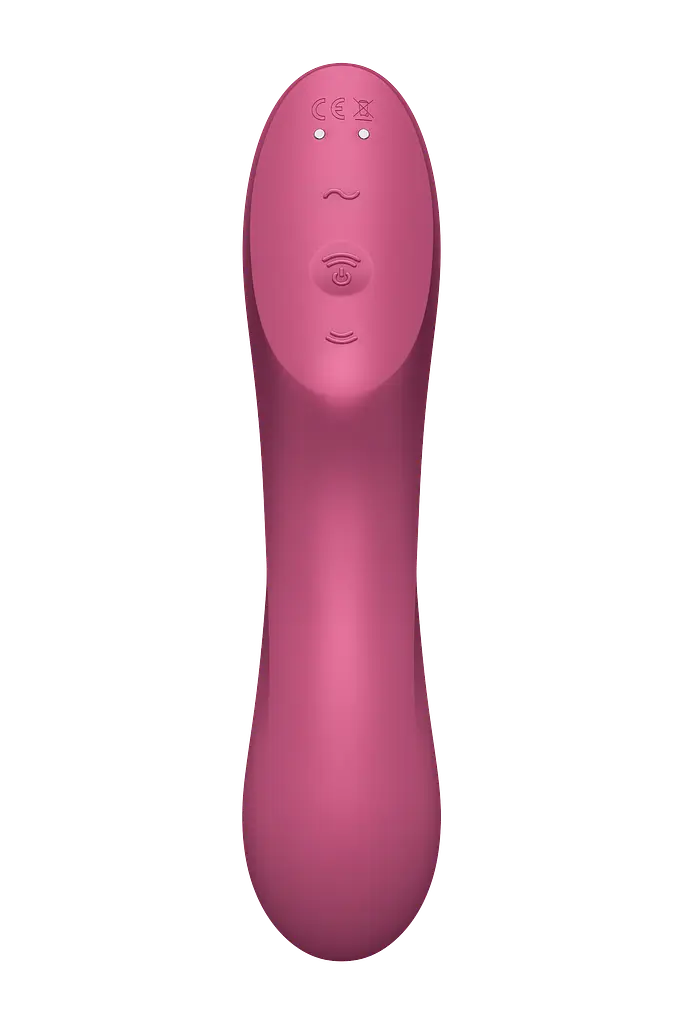 Вібратор Satisfyer Curvy Trinity 3 Вакуумний та стимулятор для точки G, 17.5х5.3 см червоний - фото 4