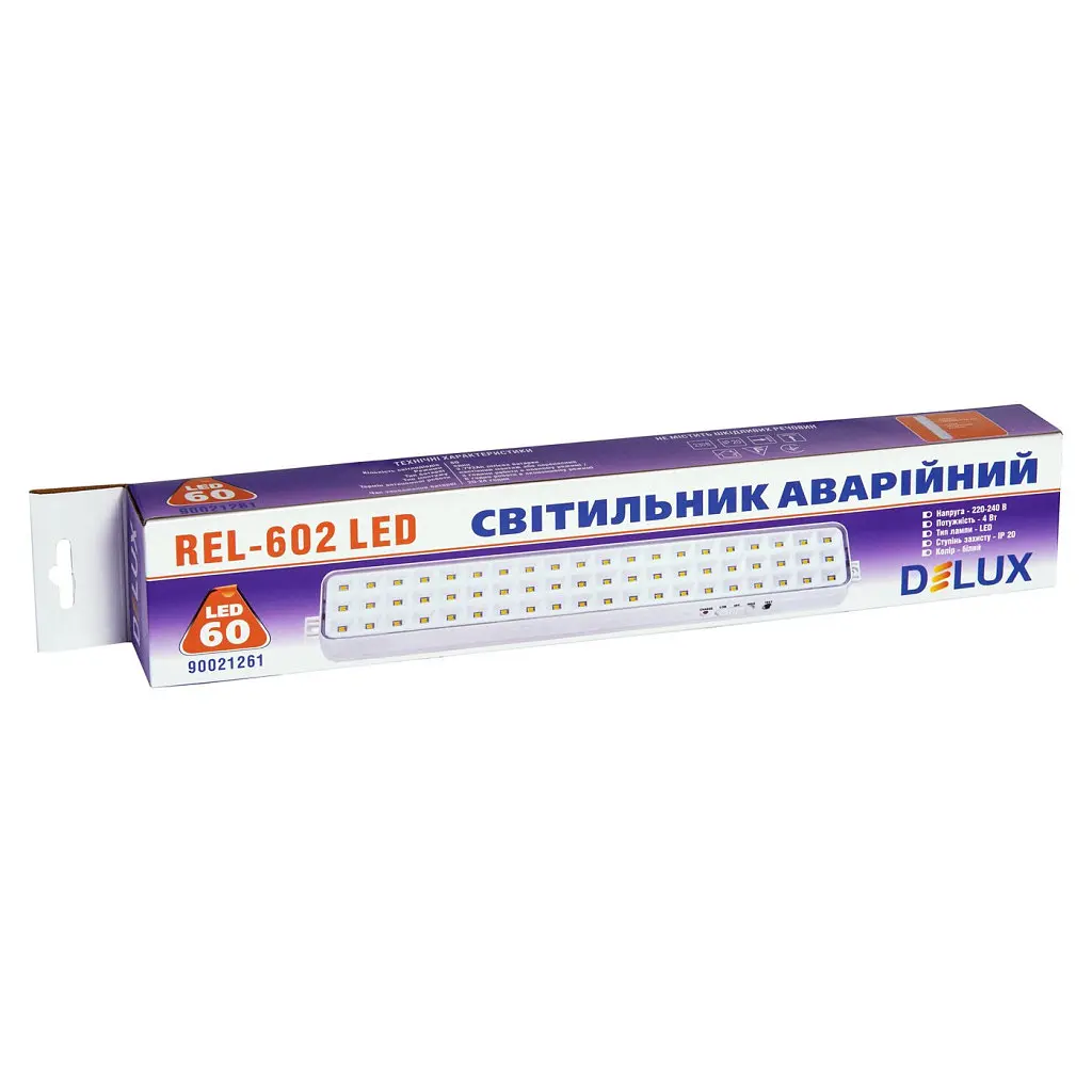 Світильник Delux REL-602 (3.7V2Ah) 60 LED 4W (90021261) - фото 4