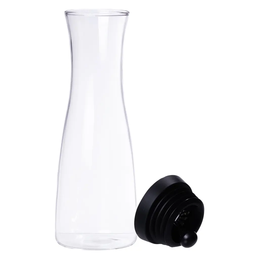Графін для води скляний 1.2 л з кришкою Yiwu HP-19-42 - фото 2