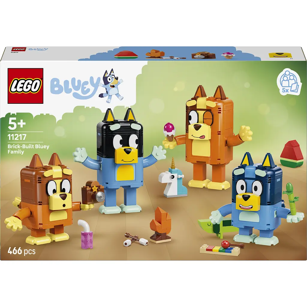 Конструктор LEGO Bluey Сім'я Блуї з кубиків (11217) - фото 2