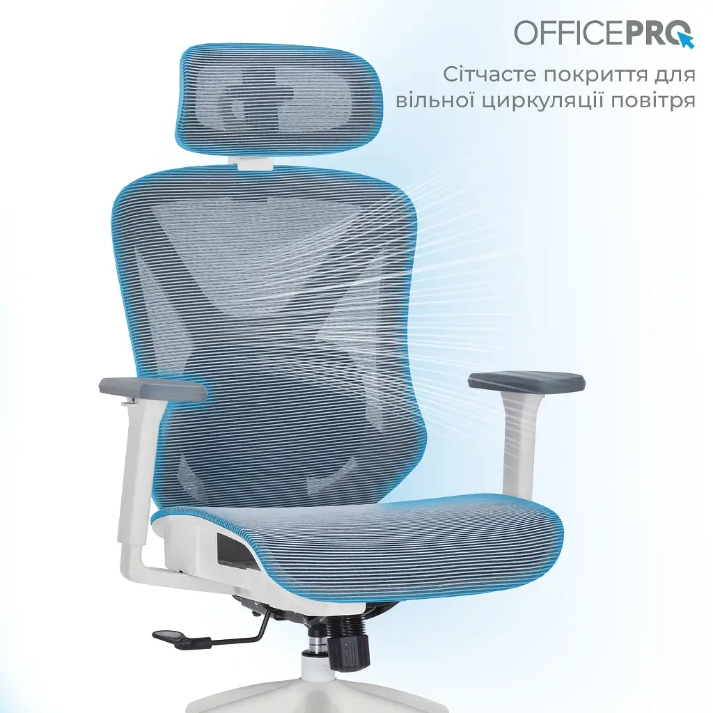 Офісне крісло OfficePro Atlas OC630-W-DG-DG (OC630-W-DG-DG) - фото 8