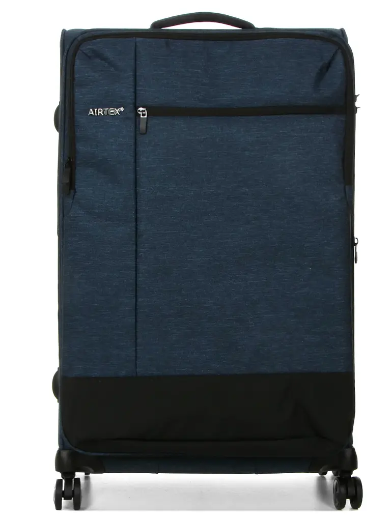 Валіза велика L тканинна Airtex 6659 79x48x32см 121л Синій - фото 3