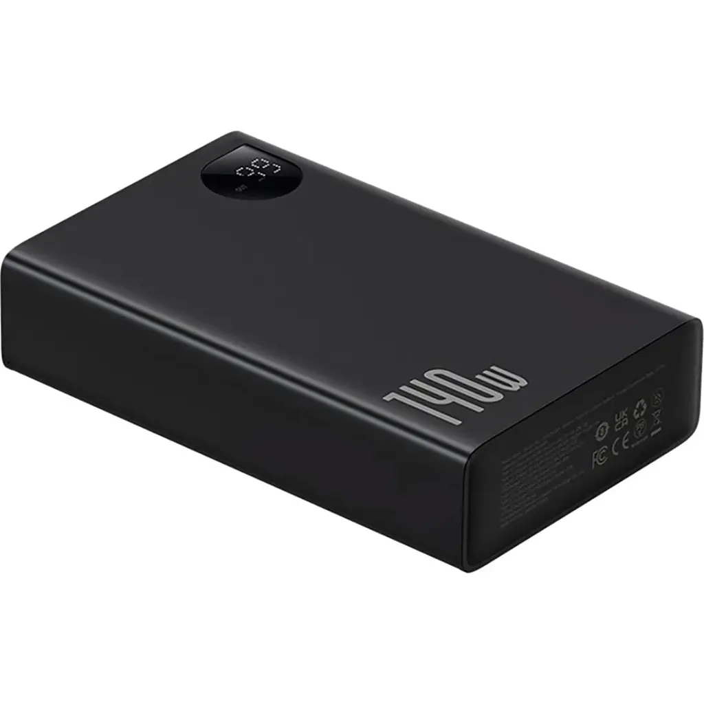 Батарея універсальна Baseus Adaman Metal Digital Display 24000mAh 140W, Black (P10021508113-00) (P10021507112-02 / P10021508113-00) - фото 4