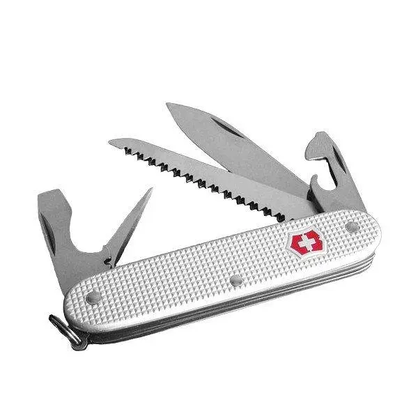 Ніж Victorinox Farmer 93мм,9функ,ріфл.срібл - фото 2