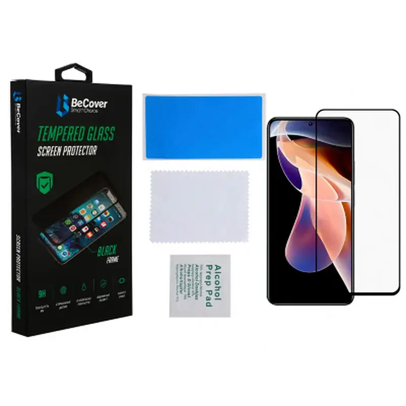 Скло захисне BeCover Redmi Note 11 Pro / 11 Pro Plus Black (707140) - фото 2