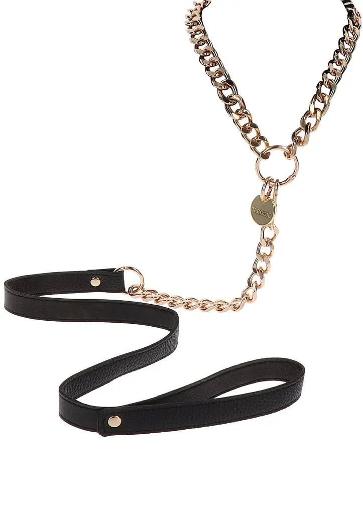 Нашийник з повідцем Taboom Statement Collar and leash, рожеве золото - фото 3