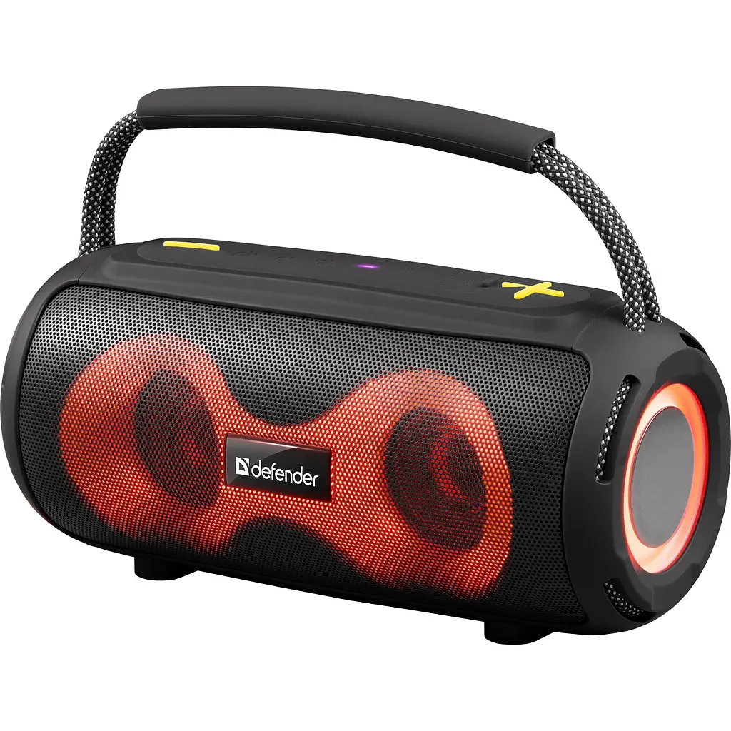 Акустична система 1.0 Defender S450, 10Вт RGB/BT/FM/USB/TF/AUX/TWS чорна - фото 3
