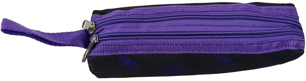 Пенал шкільний Expertiz Zweikammer-etui 20x5.5x5 см поліестер чорний з фіолетовим (динозаври) - фото 4