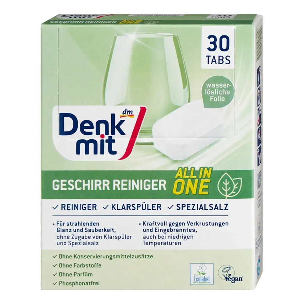 Таблетки для посудомийної машини DenkMit Nature, 30 шт