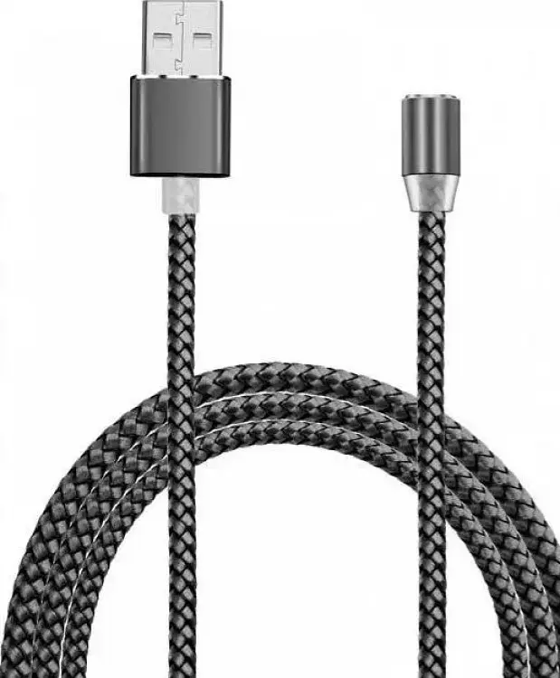 Кабель для заряджання телефону TK Lighting 3 в 1 micro usb type-c lighting iphone magnetic 360 100 мм Сріблястий (hub_9zyt6s)