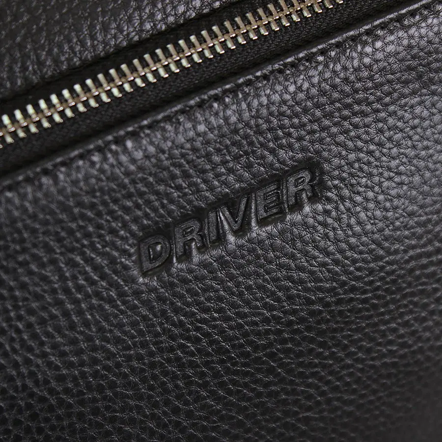 Портфель кожаный для ноутбука 13" и документов А4 DRL19286-6 черный - фото 9