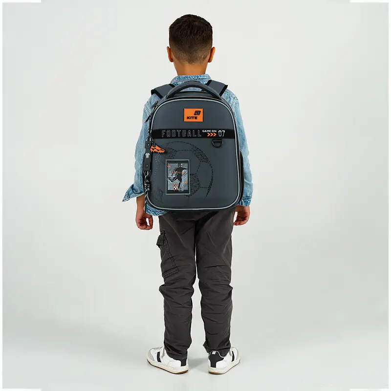 Рюкзак Kite Education каркасний 555 Goal Сірий (K26-555S-6) - фото 19