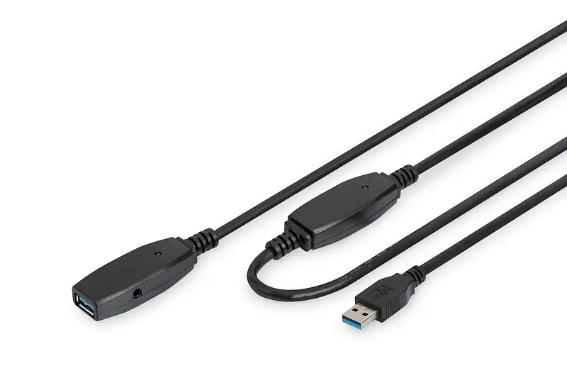Подовжувач Digitus USB 3.0 Active Cable, A/M-A/F, 20м, чорний teh0013685 - фото 2