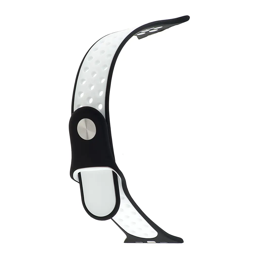 Ремінець Nike Sport Apple Watch 42/44/45/46/49 мм Black White L - фото 2