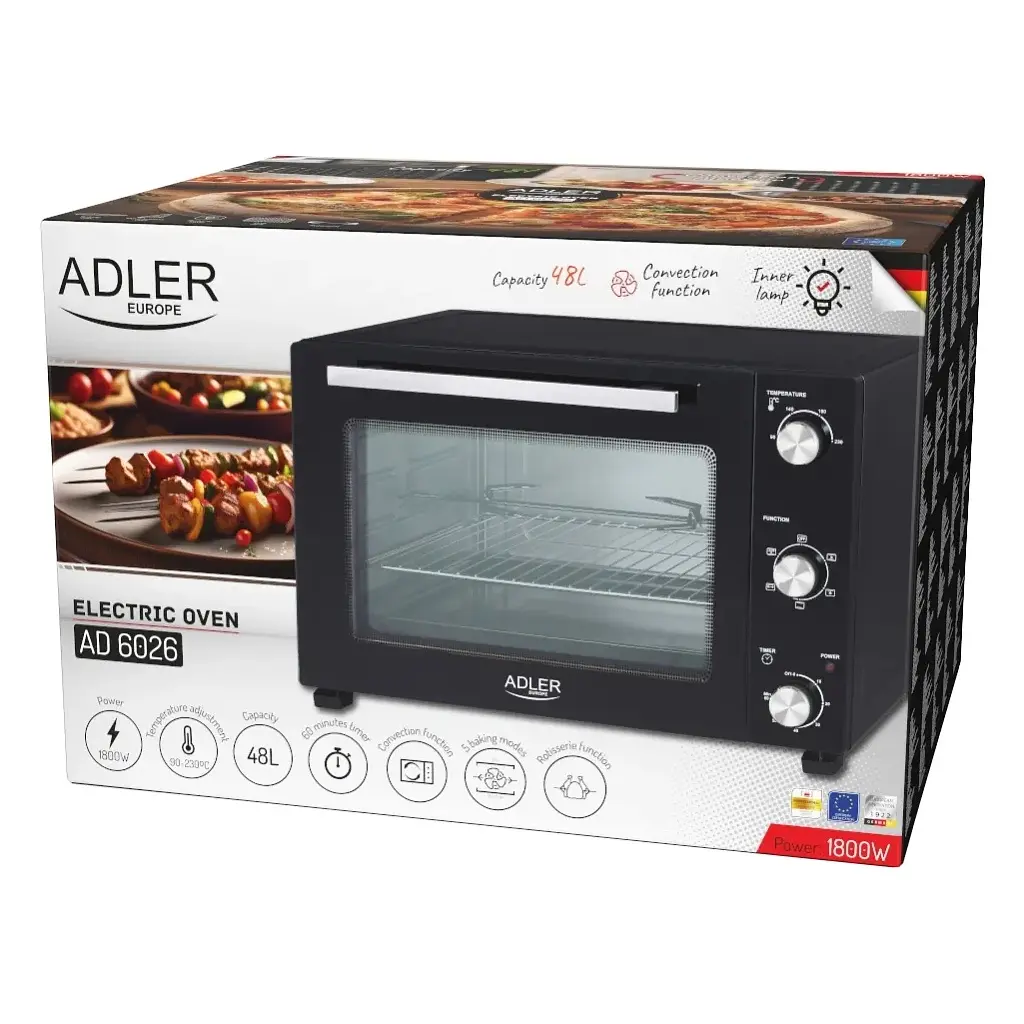 Електропіч Adler AD 6026 - фото 2
