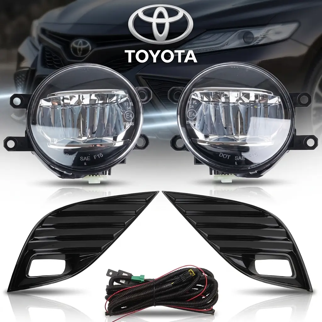 LED Протитуманні фари для Toyota Camry 70 2018-12V 6W з проводкою Комплект (TY-129LED-3) - фото 2
