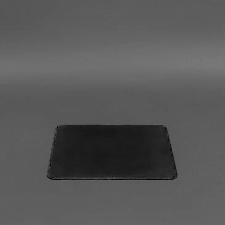 Коврик для мышки из натуральной кожи 1.0 черный Crazy Horse - фото 4