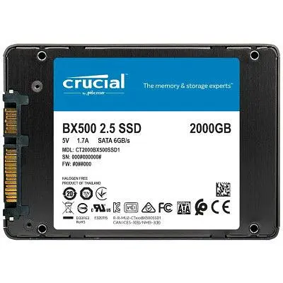 Накопитель SSD 2.5" 2TB Micron (CT2000BX500SSD1) - фото 2