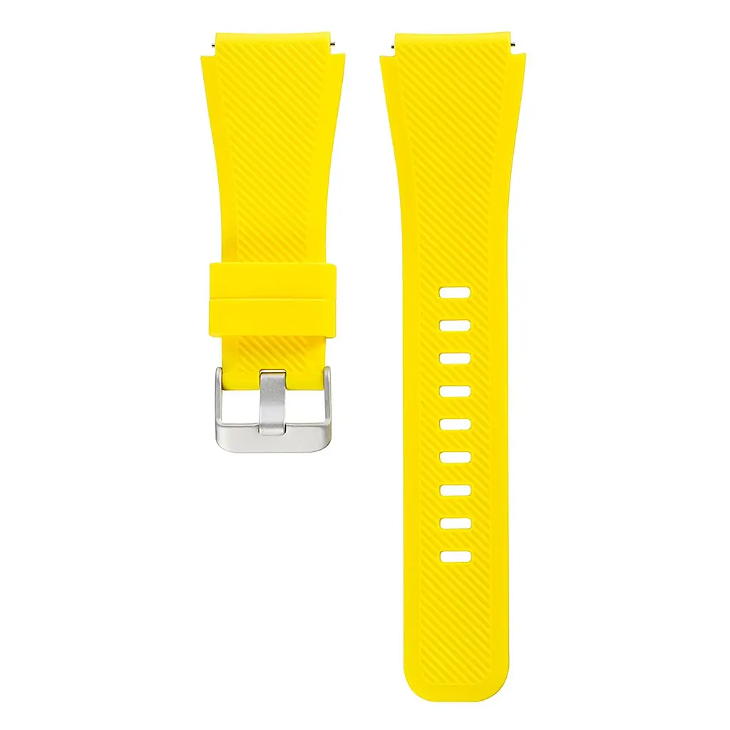 Силиконовый ремешок Watchbands для Samsung Gear S3 - желтый (WB001YELLOW3) - фото 2
