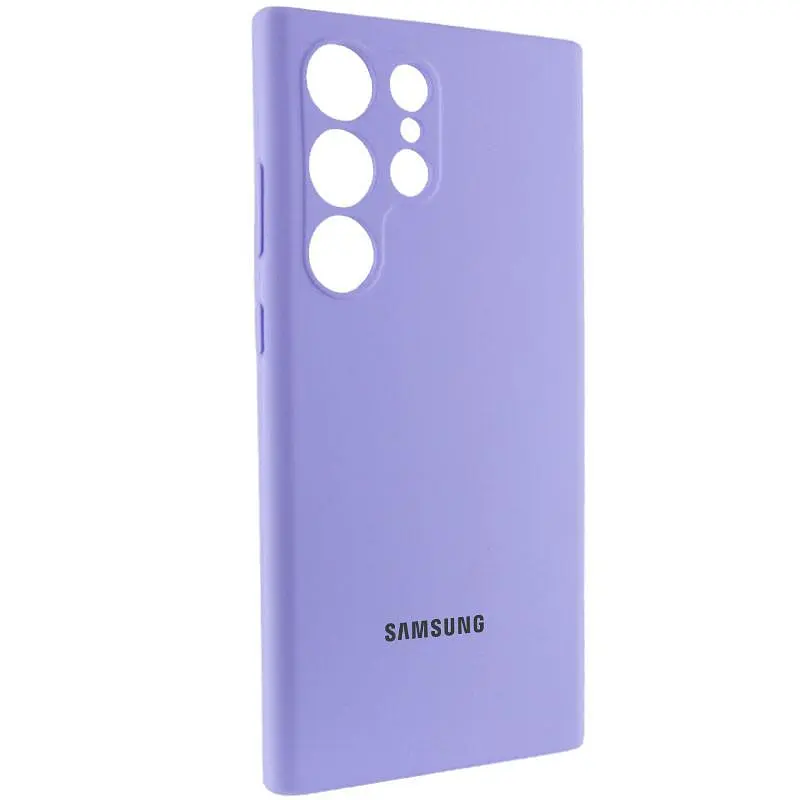 Чехол Silicone Cover Lakshmi Full Camera (AAA) with Logo для Samsung Galaxy S25 Ultra Сиреневый / Dasheen - фото 2