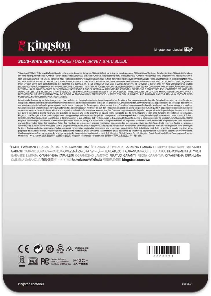 Накопичувач SSD Kingston M.2 NVMe 500Gb A2000 (SA2000M8/500G) Б/в - фото 4
