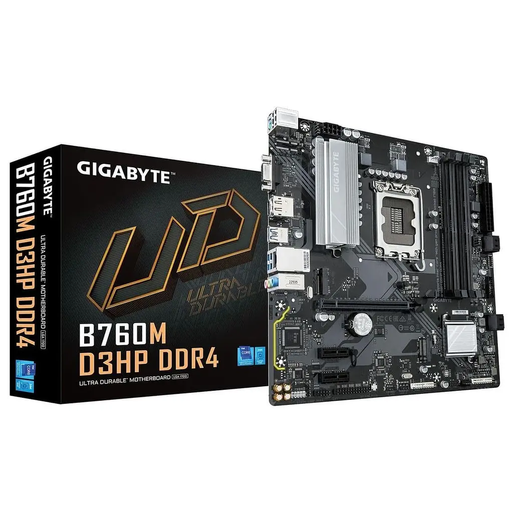 Материнська плата GIGABYTE B760M D3HP DDR4 (B760M D3HP DDR4) (Socket 1700, Intel B760, Micro-ATX) - фото 4