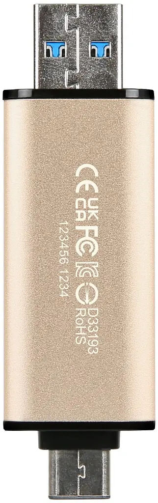 Накопитель 256GB USB 3.2 Type-A + Type-C JetFlash 930 R420/W400MB/s Черный Transcend teh0013413 - фото 9