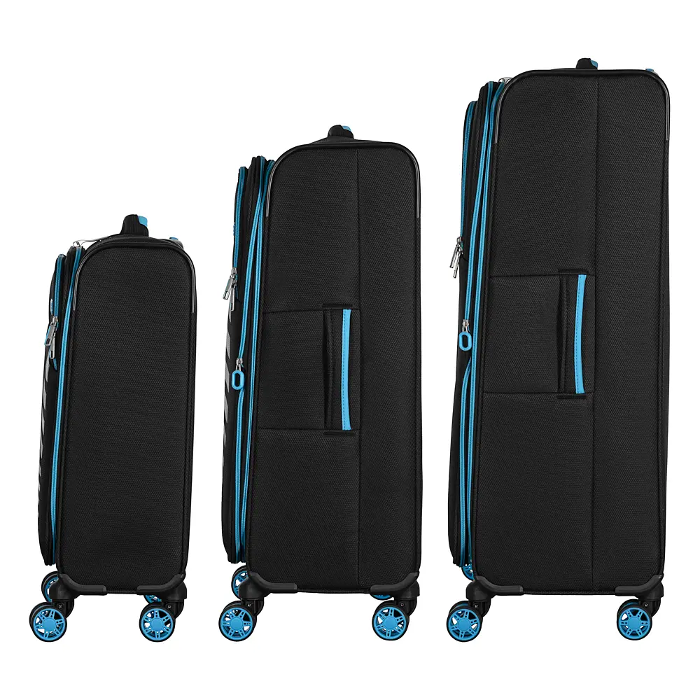 2E Набор чемоданов 2E, Trek, (L+M+S), TSA, 4 колеса, + 3 рюкзака Cabin (2E-BPET-CABIN-BK), полиэстр, черный - фото 6