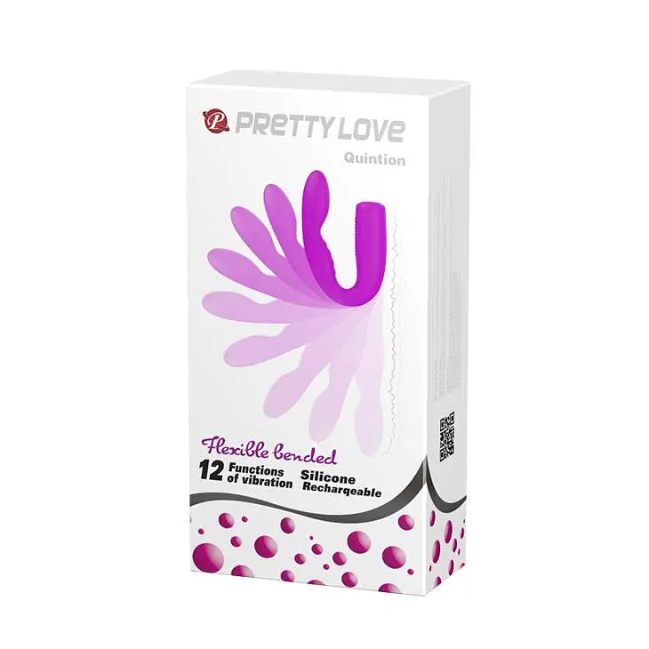 Вибратор Pretty Love Quintion, 14 см (фиолетовый) - фото 7