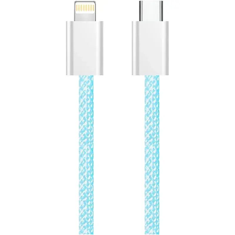 Дата кабель USB-C to Lightning 1.0m 27W blue ColorWay (CW-CBPDCL061-BL) - фото 7