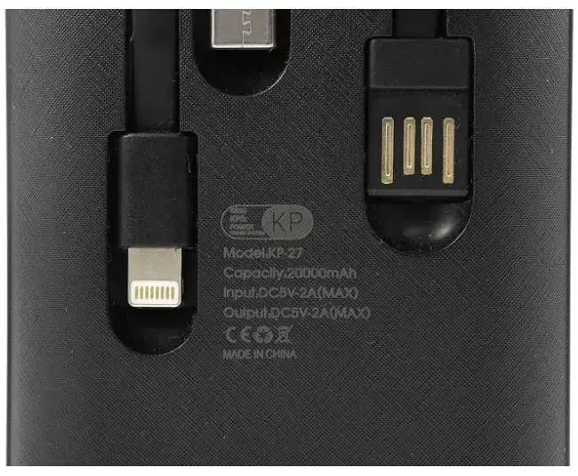 Повербанк King Power KP-27 20000 mAh Black - фото 5