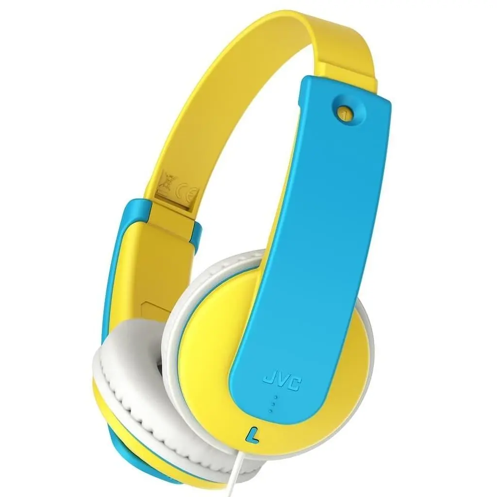 Навушники JVC HA-KD7 Yellow Light Blue (for Kids) (HA-KD7-YNE) - фото 2