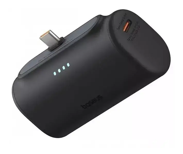 Магнітний бездротовий павер банк Baseus Compact Power Bank Type-C Edition 5000mAh 20W чорний P10068306113-00 - фото 3