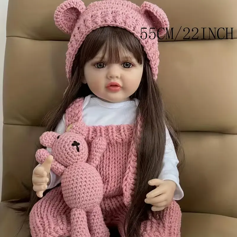 Реалістична Кукла Реборн 55 см повністю вінілова Doll Reborn Baby К0100202 - фото 5