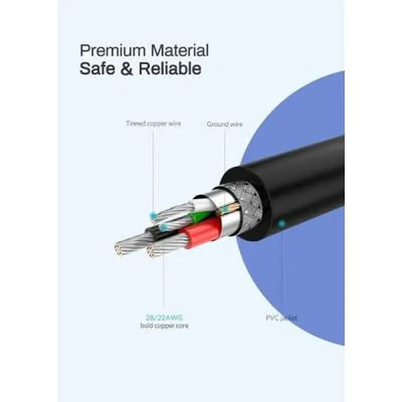 Дата кабель USB 2.0 AM to Micro 5P 2.0m US289 Black Ugreen (60138) - фото 4