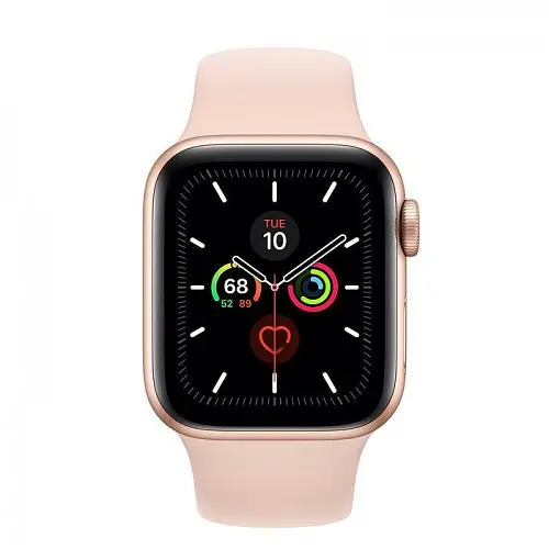 Apple Watch Series 5 LTE 40mm Gold Aluminum w. Pink Sand b.- Gold Aluminum (MWWP2) - фото 2
