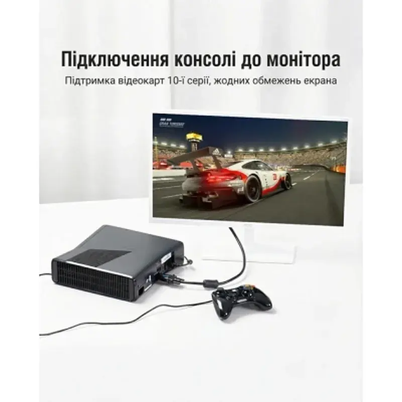 Перехідник HDMI M to VGA F 1080P 60Hz 3,5mm Audio Vention (AIDB0) - фото 7